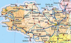 Carte Bretagne