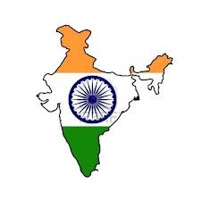 Carte drapeau Inde